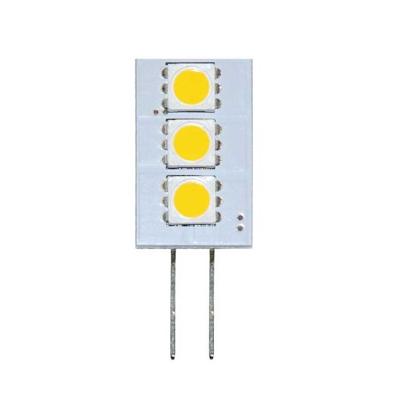 Lampadina 3LED 10-15V 1W 3000K Bianca Calda G4 3SMD-5050