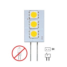 Lampadina 3LED 10-15V 1W 3000K Bianca Calda G4 3SMD-5050