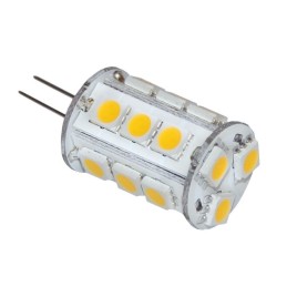 Lampadina a 18LED 10-15V 3W 3000K Bianca Calda G4 18SMD-5050