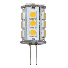 Lampadina a 18LED 10-15V 3W 3000K Bianca Calda G4 18SMD-5050