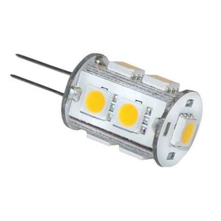 Lampadina a 9LED 10-15V 1.8W 3000K Bianca calda G4 9SMD-5050