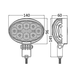 Faro LED da Roll-bar Orientabile 10/30V 24W 6000K OS1332103