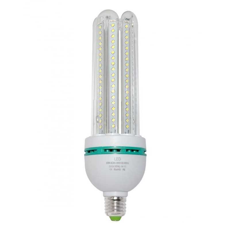 Pannocchia LED 30W 85-265V E27 3200K Luce Bianca Calda 3000Lm