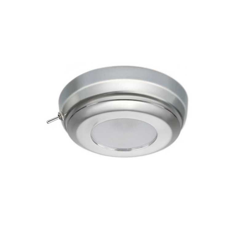 Quick Plafoniera LED MINDY CS 2W 10-30V Inox Satinato Luce Blu