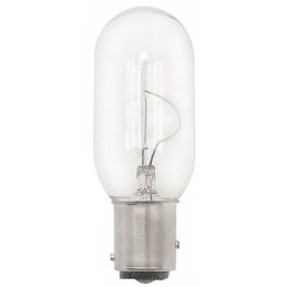 Lampadina cilindrica a filamento verticale Bipolare 24V 10W BaY15d