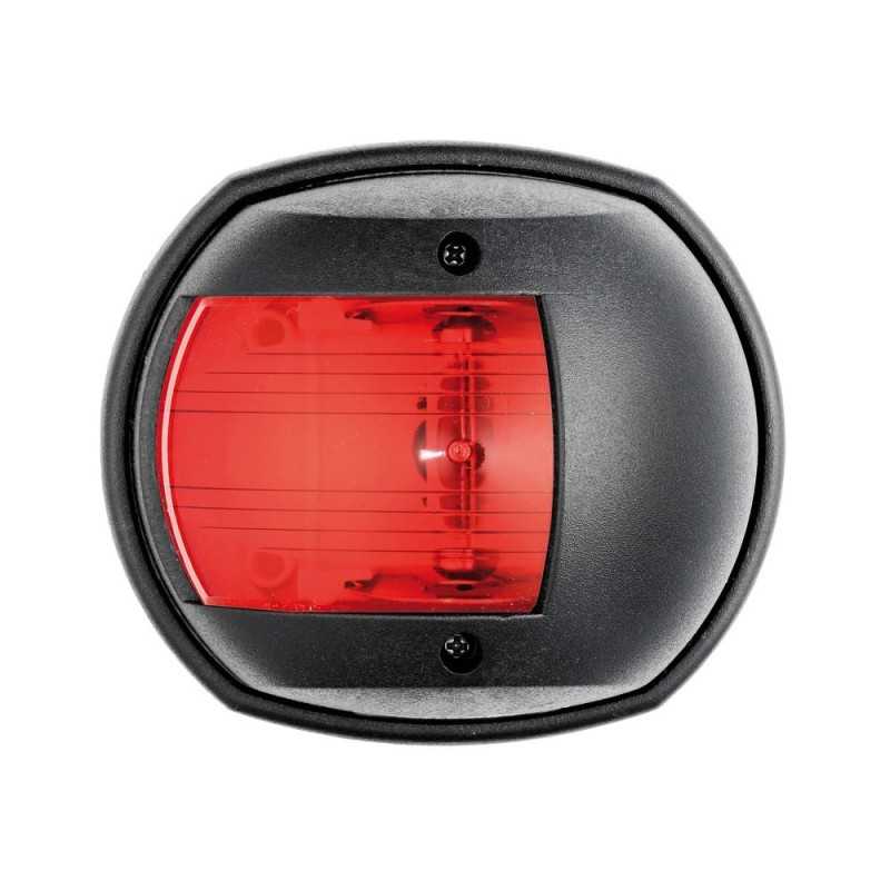 Fanale di via Classic 12 Rosso 112,5° sinistro 12V 10W Nero OS1141001