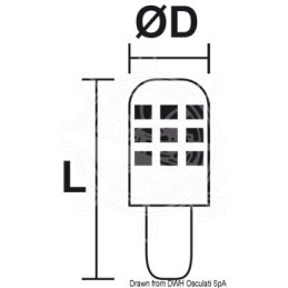 Lampadina a LED E14 12/24V 3W 280Lm 3000K Bianco Caldo OS1444321