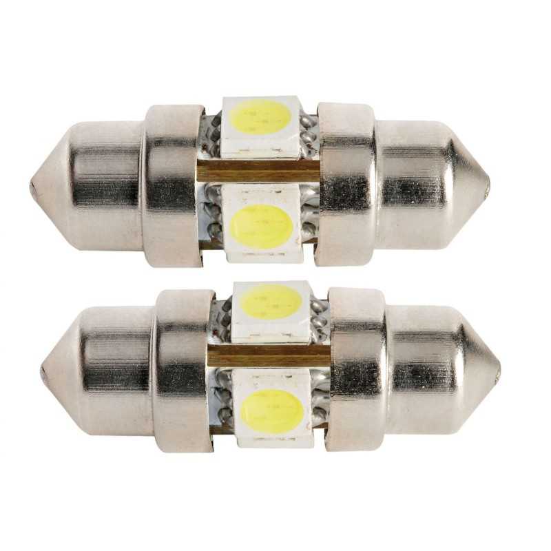 2pz Lampadina 4 LED a siluro 12V 0,7W 3000K N50227550349