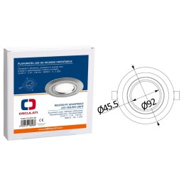 Plafoniera orientabile a LED Bianca 12/24V 2W 3000K OS1343720