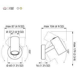 Quick Luce LED da lettura ROBIN 2.5W Composito Bianco IP40 B.Naturale