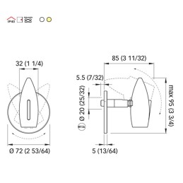 Quick Luce LED da lettura NICOLE 1.5W in Alluminio Cromato B.Naturale