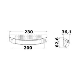 Faretto a LED 12/24V 12,5W 1400Lm Luce Bianca OS1326901