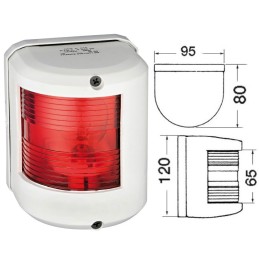 Fanale di via Utility 78 Rosso 112,5° sinistro 12V Bianco OS1142701