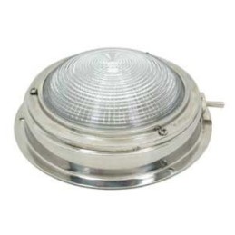 Plafoniera Inox LED 12V 4500K 137xh39mm 260Lm con interruttore