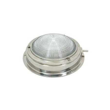 Plafoniera Inox LED 12V 4500K 137xh39mm 260Lm con interruttore