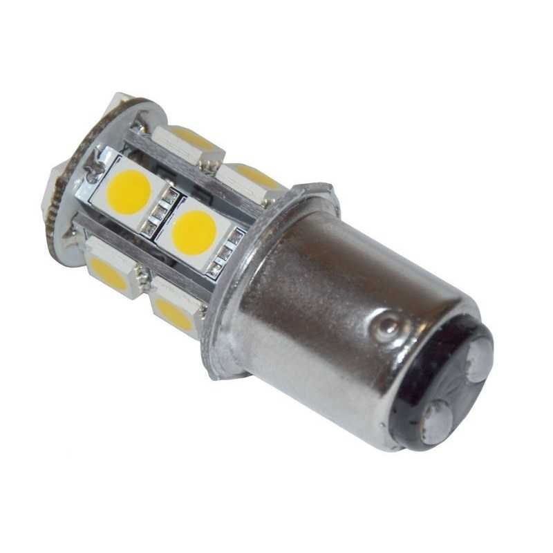 Lampadina LED BA15D 12/24V 2W 140Lm 2700K Bianca Calda OS1444311