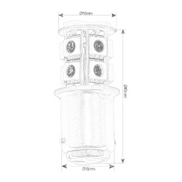 Lampadina LED BA15D 12/24V 2W 140Lm 2700K Bianca Calda OS1444311