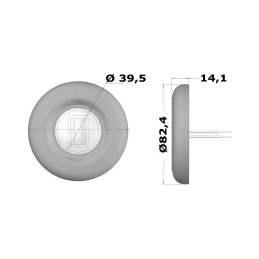 Fanale di via a LED Sea-Dog 135° poppa bianco 12/24V OS1105202