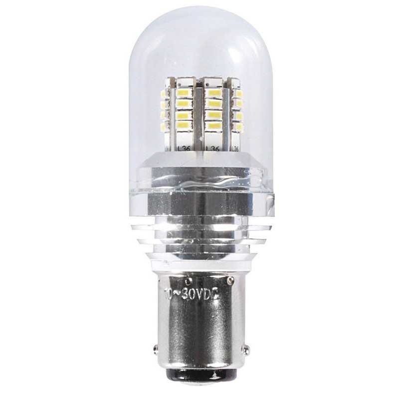 Lampadina BA15D a LED 12/24V 3W 280Lm 3000K Bianco Caldo OS1444317