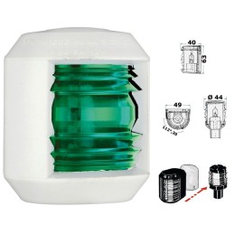 Fanale di via Utility Compact Verde 112,5° destro 12V 5W OS1141212