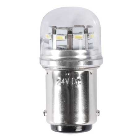 Lampadina BA15D a LED 12/24V 1,2W 100Lm 3000K Bianco Caldo OS1444315