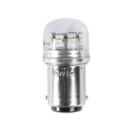 Lampadina BA15D a LED 12/24V 1,2W 100Lm 3000K Bianco Caldo OS1444315