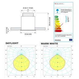 Quick Luci Cortesia Power LED GAIA 3.5W 10-30V Inox AISI316 Lucidato