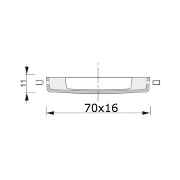 Luce di cortesia Andromeda a LED Blu 12/24V 0,5W OS1348231