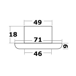 Plafoniera a LED Syntesis 12/24V 3W Bianca 2900-3200K OS1344901