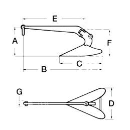 OCCASIONE Ancora Plough in Acciaio Zincato 12kg N10701705450