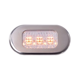 Luce di cortesia 3 LED da incasso 12V 0,6W 12Lm Luce Gialla OS1318101