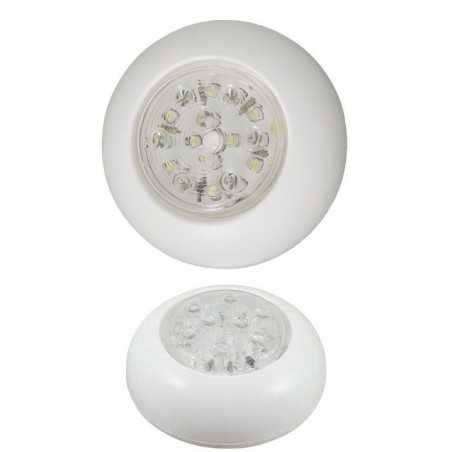 Plafoniera Push On 16 LED 12V Luce bianca 4500K 110xh44mm 230lm