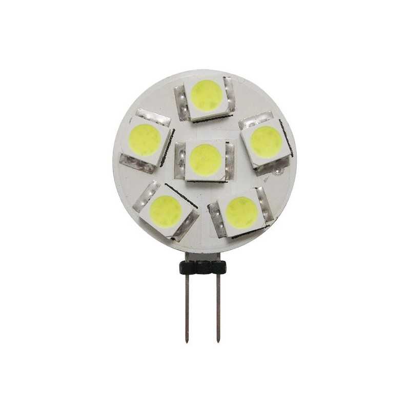 Lampadina 12/24V 1,2W 2700K 6LED G4 24mm attacco laterale OS1445005