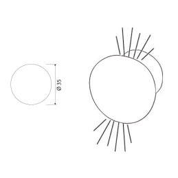 Luce di Cortesia a Led 12/24V 0,5x2W Luce Blu OS1342966