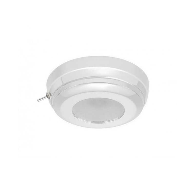 Quick Plafoniera LED MINDY CS 2W 10-30V Inox Bianco 9010 Interruttore