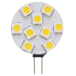 Lampadina 12/24V 1,6W 2700K 9LED G4 28mm attacco laterale N50227502215