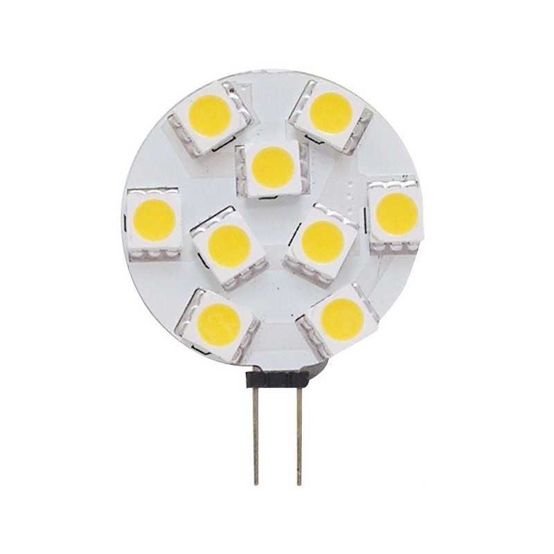 Lampadina 12/24V 1,6W 2700K 9LED G4 28mm attacco laterale N50227502215