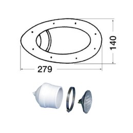 Coppia fari da murata ad incasso 12V 50W x 2 OS1325812