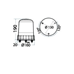 Luce Flash Stroboscopica 12-24V OS1109700