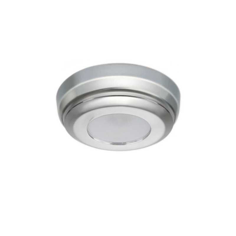 Quick Plafoniera LED MINDY C 2W 10-30V Inox Satinato IP40 Ø90mm