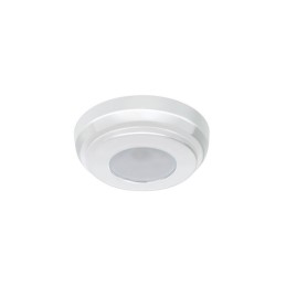 Quick Plafoniera LED TIM C 2W 10-30V Acciaio Inox Bianco 9010 Ø90mm