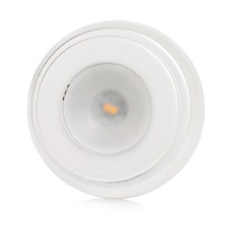 Quick Plafoniera LED TIM C 2W 10-30V Acciaio Inox Bianco 9010 Ø90mm