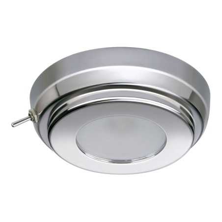 Quick Plafoniera LED TIM CS 2W 10-30V Inox Lucido con Interruttore