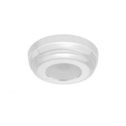 Quick Plafoniera LED MINDY C 2W 10-30V Acciaio Inox Bianco 9010 Ø90mm