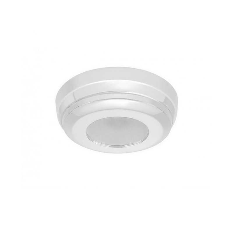 Quick Plafoniera LED MINDY C 2W 10-30V Acciaio Inox Bianco 9010 Ø90mm