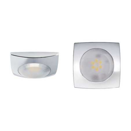 Quick Plafoniera LED TATÌ 2W 10-15V Bianca Calda 3100K 133lm Cromata