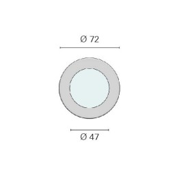 Faretto ad Incasso Thabit T Inox a LED 10-30V 2.5W 3200K Bianca Calda