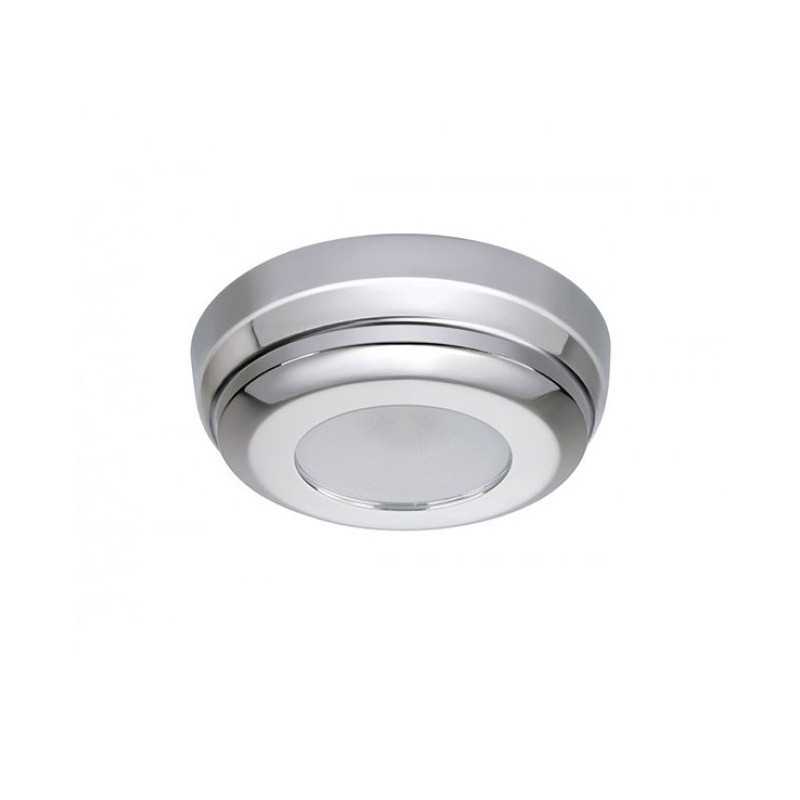 Quick Plafoniera LED MINDY C 2W 10-30V Acciaio Inox Lucido IP40 Ø90mm