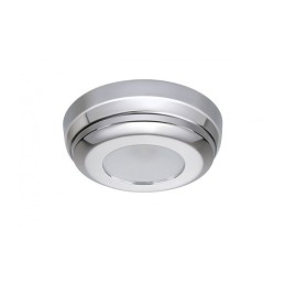 Quick Plafoniera LED MINDY C 2W 10-30V Acciaio Inox Lucido IP40 Ø90mm