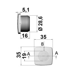 Luce di cortesia Constella 2 Led Bianchi 12/24V 0,5W OS1342941